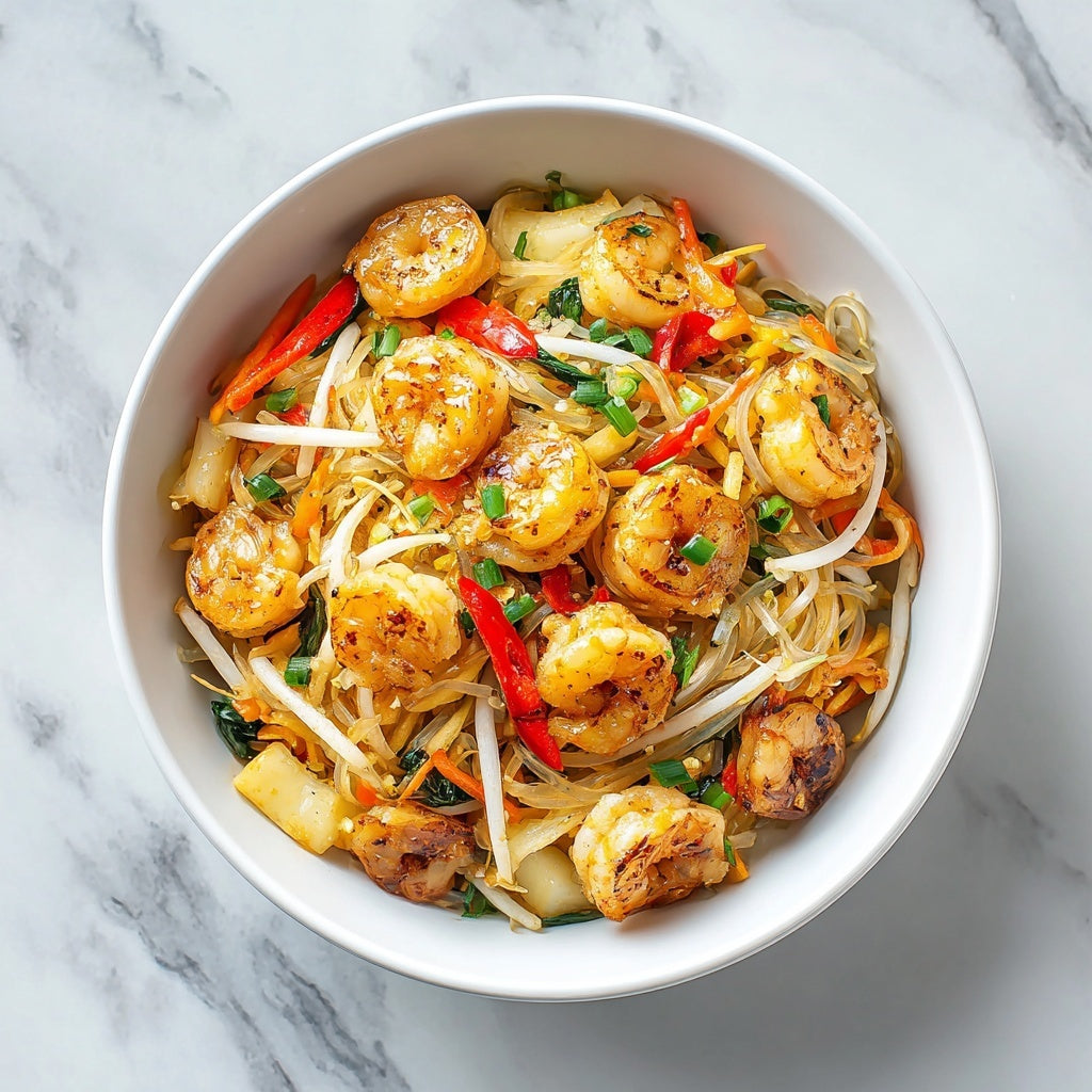 I: Stir-Fried Rice Vermicelli with Shrimp in XO Sauce XO酱鲜虾炒米粉 (Feb 22/ Feb 25)