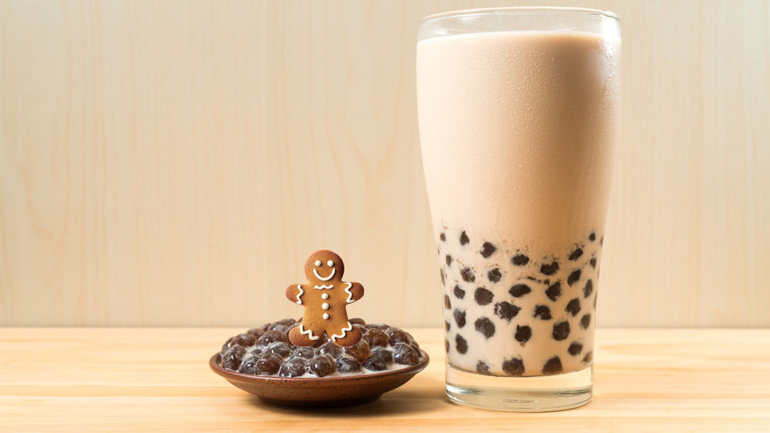 An Asian-Inspired Festive Treat: Homemade Gingerbread Bubble Tea