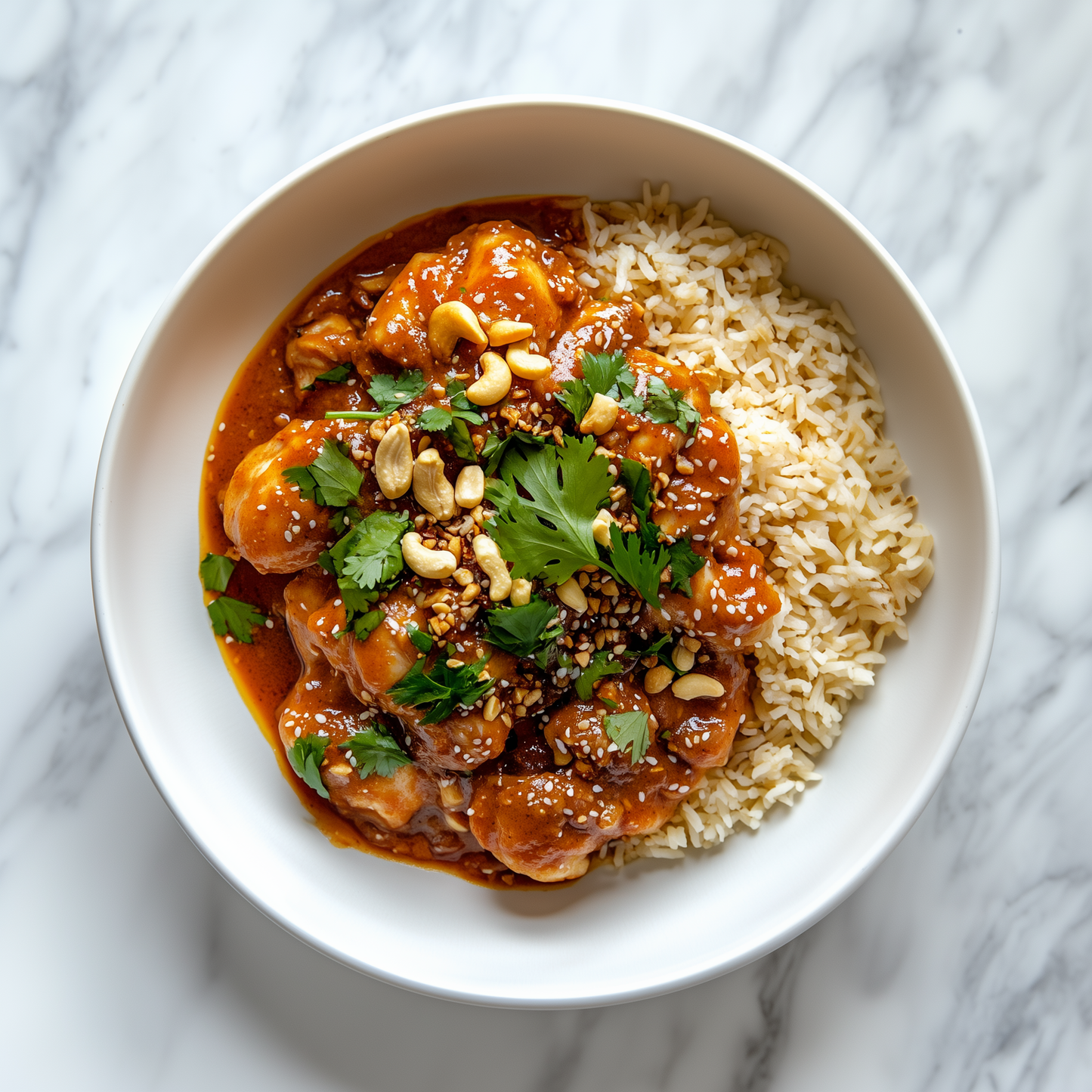 D: Butter Chicken with Brown Rice 酱香咖喱鸡配糙米饭 (Feb. 3/6)