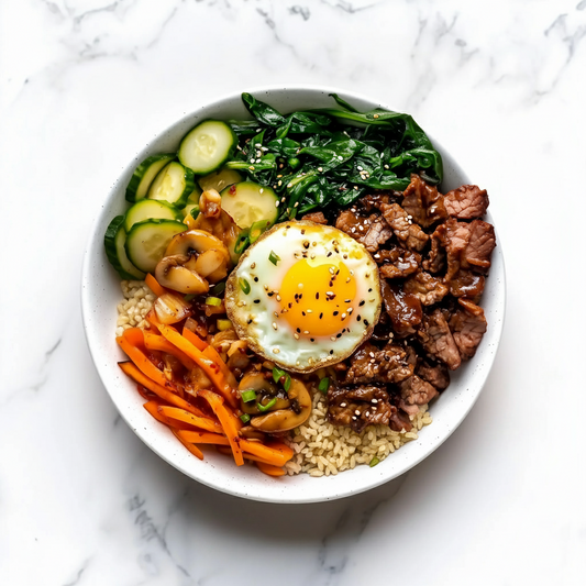A: Korean Beef Bibimbap 韩式牛肉石锅拌饭 (Feb 22/ Feb 25)