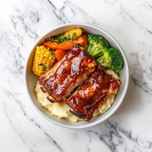 C: Texas BBQ Pork Ribs with Roasted Potaotes 美式烤猪肋排配烤土豆 (Feb 22/ Feb 25)