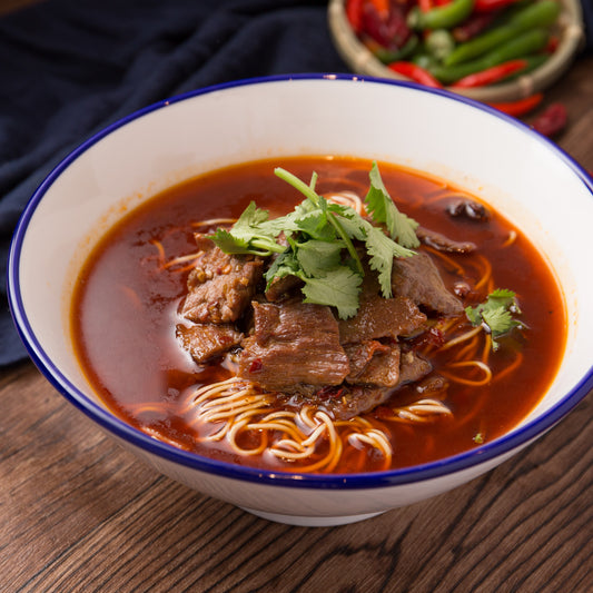 Frozen Cantonese Braised Beef noodle 广式柱侯牛肉面