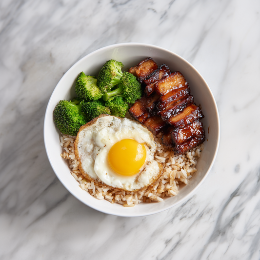 C: Hong Kong Style Cha Siu with Brown Rice 港式蜜汁叉烧饭 (June 14/17)