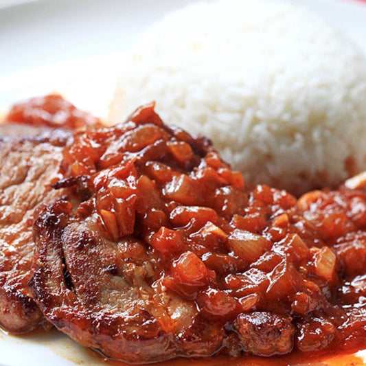 D: Grilled Pork Chop with Tomato Sauce w/rice 港式茄汁猪排饭 (May. 20/23)