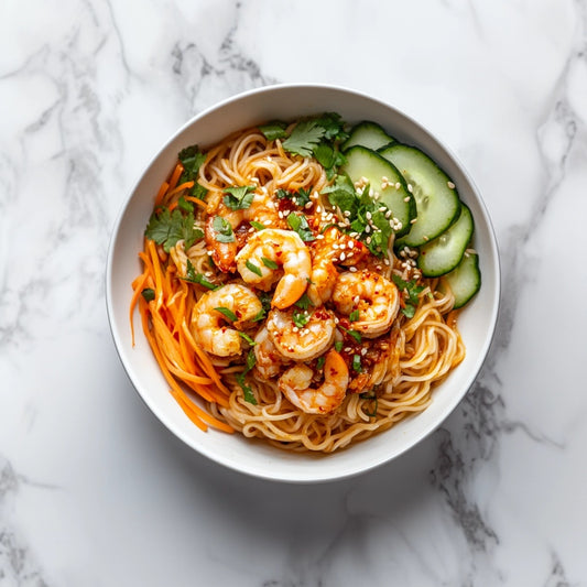 D: Sichuan Style Shrimp Cold Noodle 川味虾仁凉面  (June 14/17)