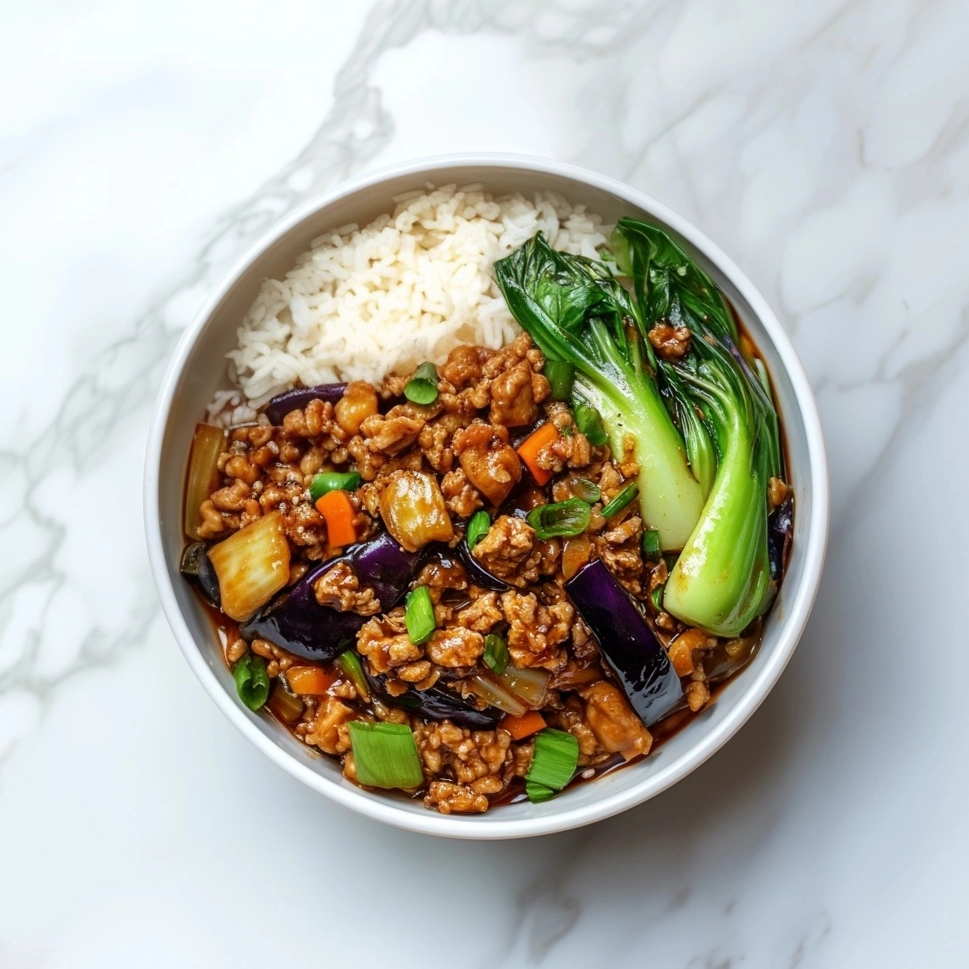 G: Minced Pork and Eggplant Stir-fry with Brown Rice 鱼香茄子配糙米饭 (June 21/24)