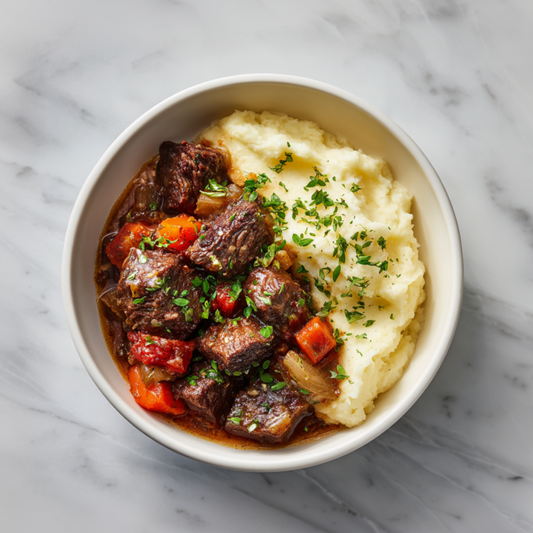I: Beef Bourguignon with Garlic Mashed Potatoes 红酒炖牛肉配蒜香土豆泥 (Dec 14/Dec 17)