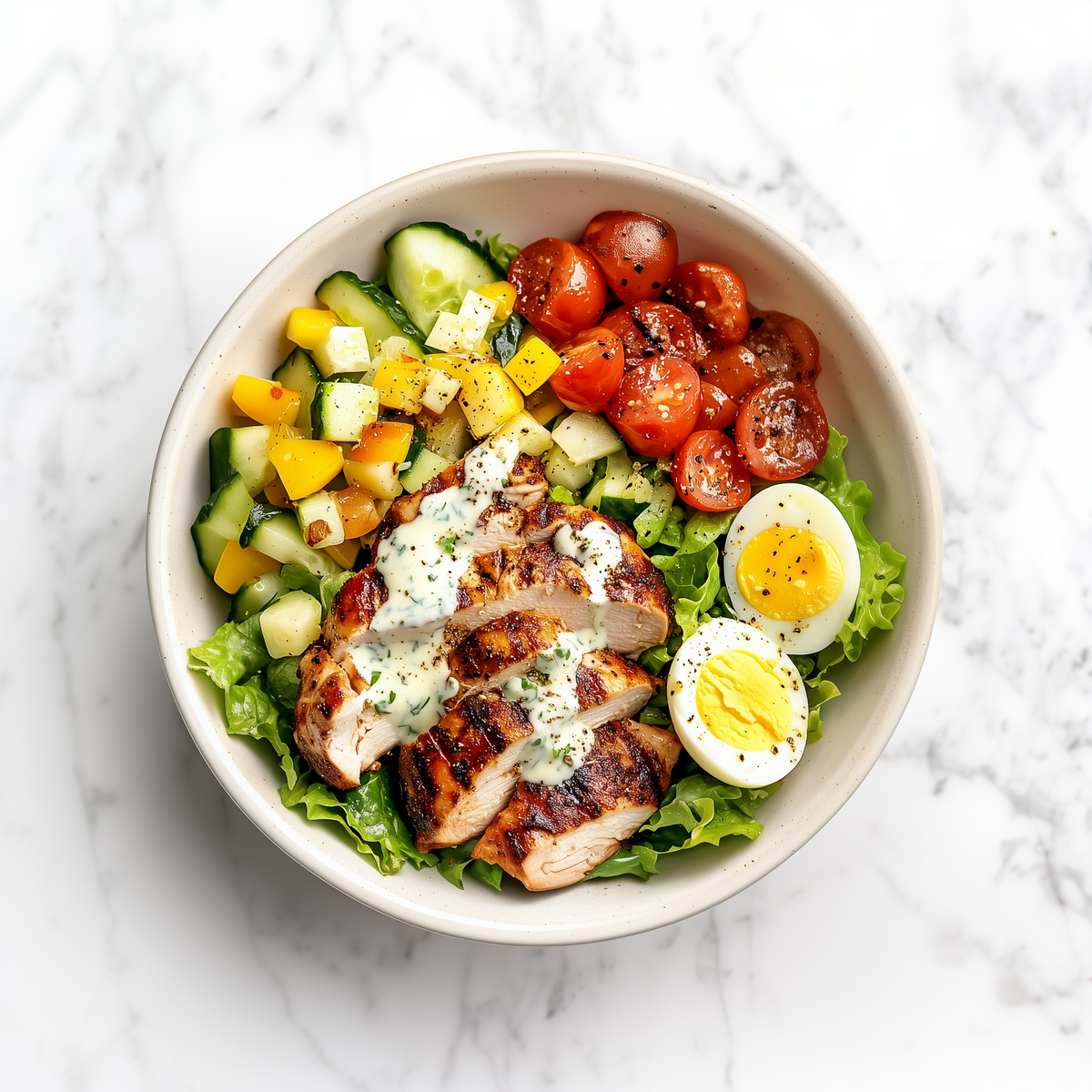 K: Grilled Chicken Breast Cobb Salad 香煎鸡胸考博沙拉 (Oct. 04/07)